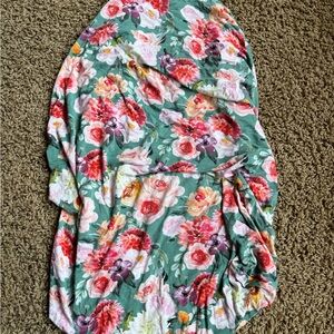 Floral Print Changing Pad Cover